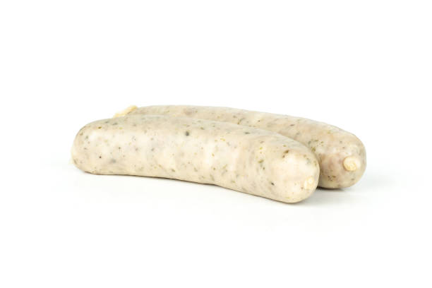 istock Bavarian white sausage isolated on white 1005931590