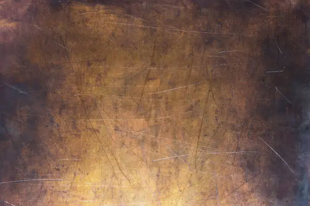 Photo of pattern copper or bronze, non-ferrous metal texture