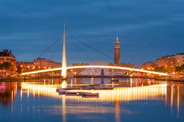 Le Havre nightly cityscape