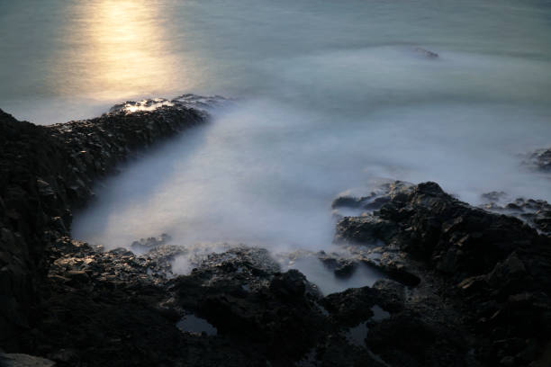 istock Long exposured rocks at the seacoast 1005960936