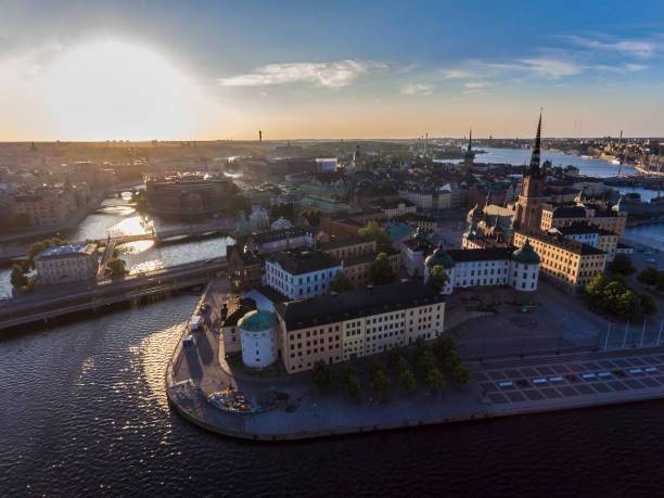istock Aerial view over Riddarholmen, Stockholm 1005975750
