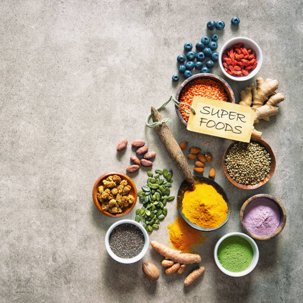istock Various colorful superfoods in bowls 1005978704