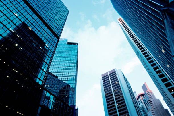 istock Skyscrapers shot with perspective 1005978742