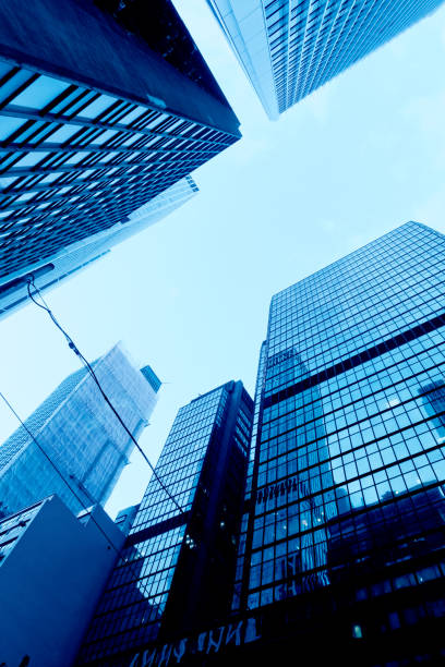 istock Skyscrapers shot with perspective 1005991788