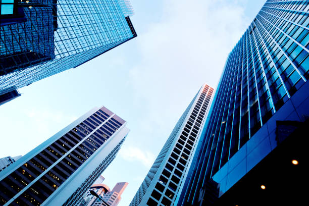 istock Skyscrapers shot with perspective 1005991790