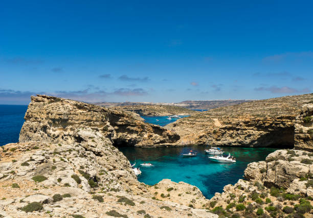 istock Malta, Comino island, panoramic view of the cliffs and the sea 1005995884