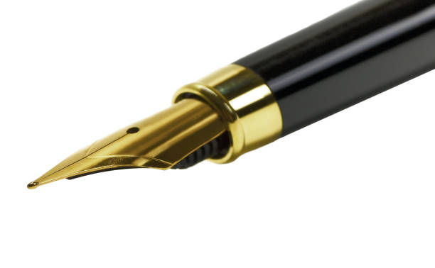 istock gold fountain pen isolated on white background 1006002222