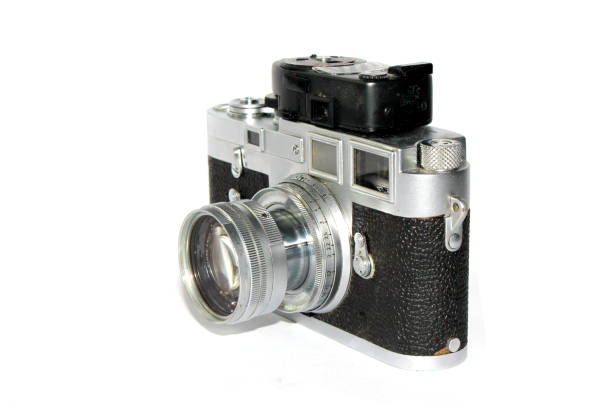 istock Vintage Film Camera on White Background 1006006098
