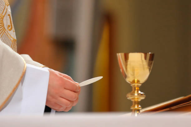 istock Priest celebrate mass at the church 1006008824