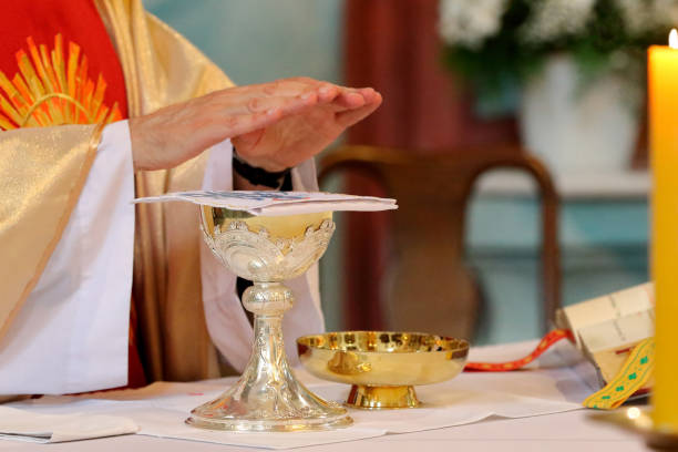 istock Priest celebrate mass at the church 1006008844