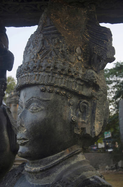 istock Carved figure, Temple complex, Warangal fort, Warangal, Telangana, India 1006009922