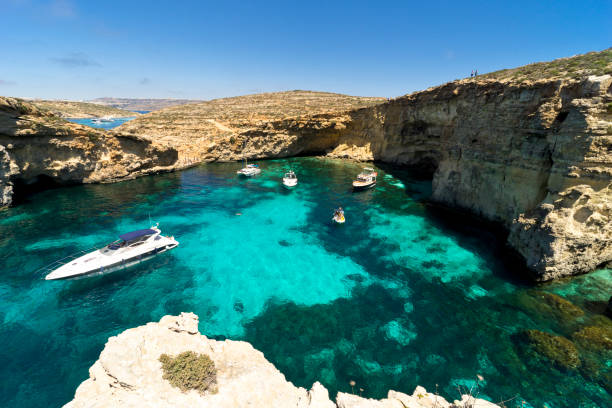 istock Malta, Comino island, panoramic view of the cliffs and the sea 1006016908