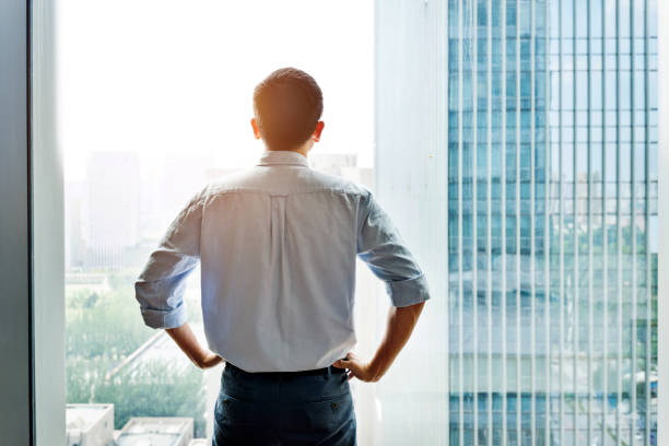 istock Businessman standing and looking at cityscape 1006018160