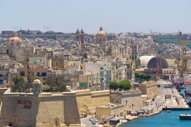 istock Malta La Valletta,panoramic view of the harbor 1006038472