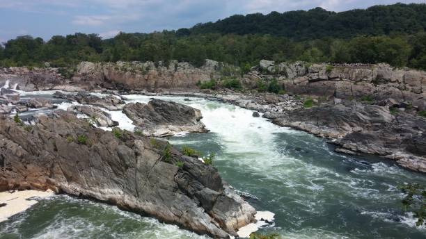 istock Waterfall and rapids of Potomac River at Great Falls Virginia 1006062092