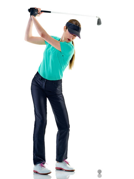 istock woman golfer golfing isolated 1006063838