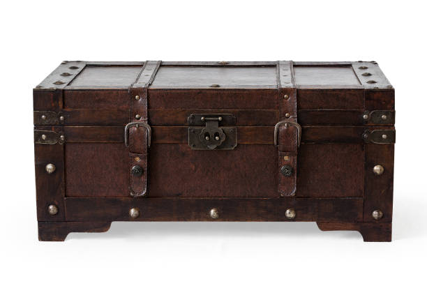 istock Chest brown leather and wood 1006074780