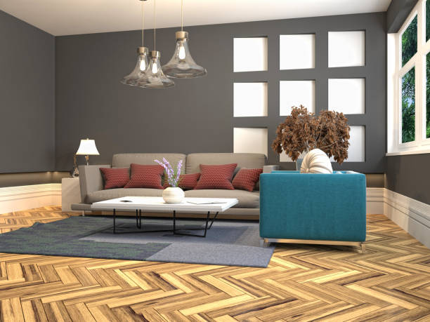 istock Interior of the living room. 3D illustration 1006077332
