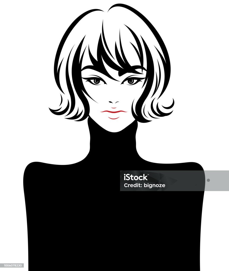Women Short Hair Style Icon Logo Women On White Background Stock Illustration - Download Image Now - iStock Women Short Hair Style Icon Logo Women On White Background Stock Illustration - Download Image Now - iStock
