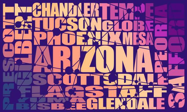 Arizona state cities Image relative to usa travel. Arizona state cities list chandler arizona stock illustrations