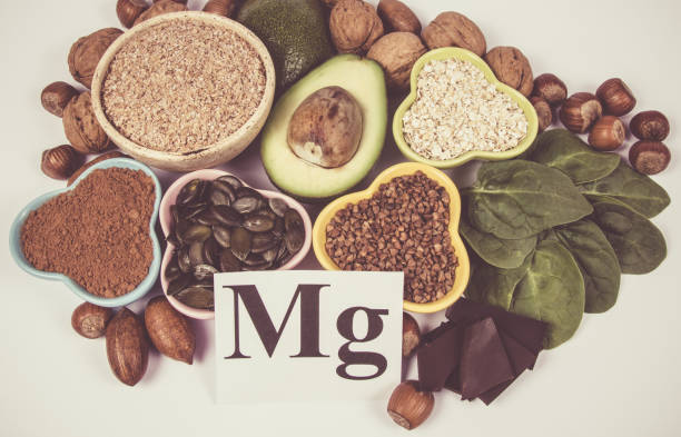 istock Products containing magnesium. Healthy food. White background. 1006124944