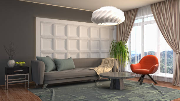 istock Interior of the living room. 3D illustration 1006148054