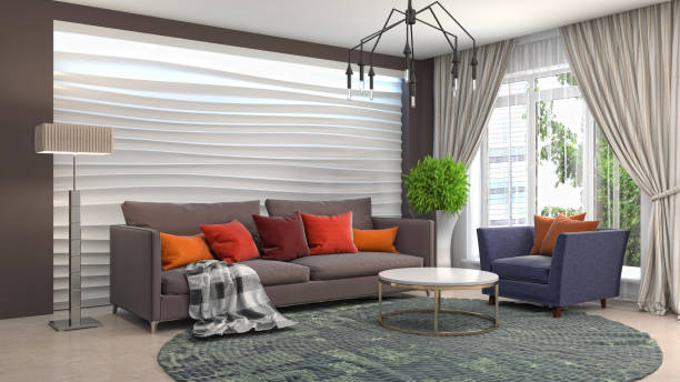 istock Interior of the living room. 3D illustration 1006148330