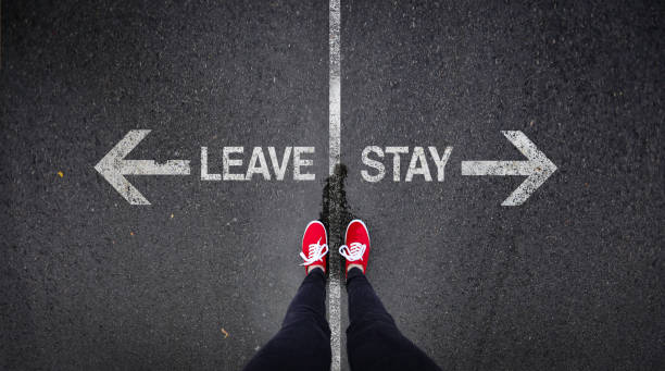 istock Red shoes standing next to right and wrong painted text 1006168138