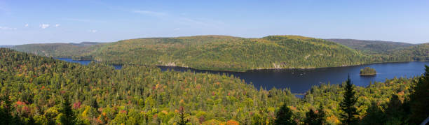 La Mauricie National Park in Canada stock photo