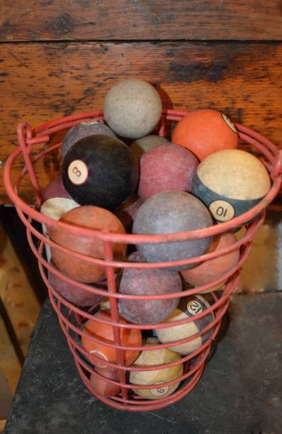 Free Stock Photo of Vintage pool balls in a rustic wooden bucket ...