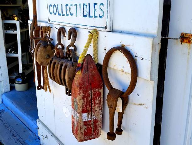 A Vintage Group of Old Nautical Boat Equipment