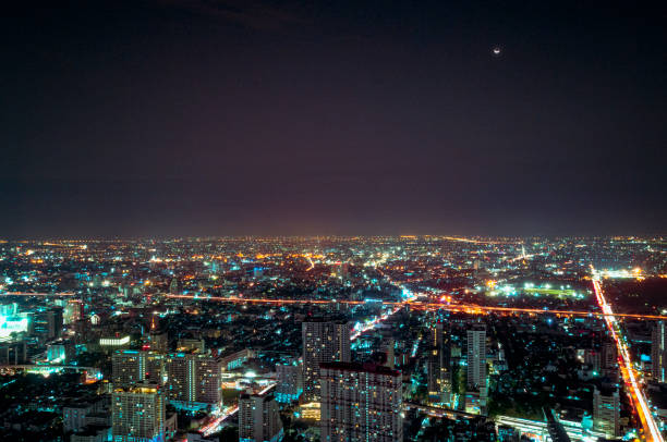 istock Elevated Nighttime View Of Bangkok, Thailand 1006216438