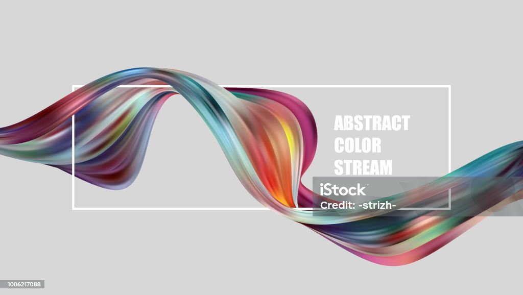 Abstract colorful vector background, color flow liquid wave for design brochure, website, flyer. Abstract colorful vector background, color flow liquid wave for design brochure, website, flyer. Stream fluid Wave - Water stock vector