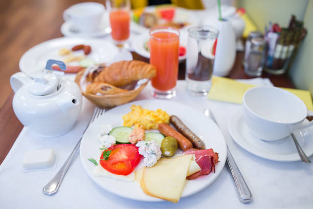 istock Tasty traditional appetizing yummy breakfast at the restairant 1006220366