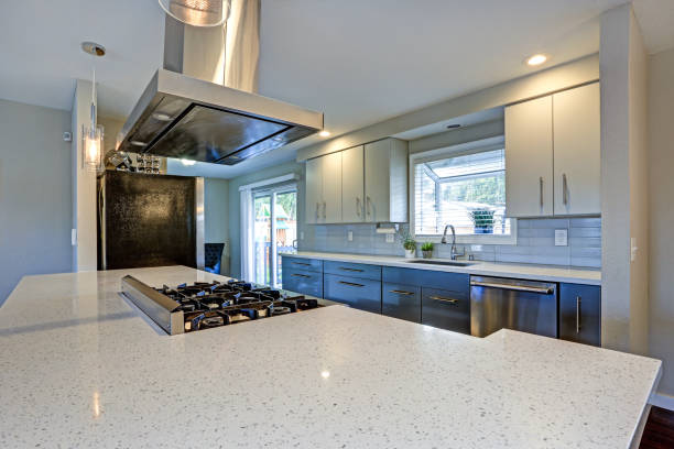 istock Stylishly updated kitchen with stainless steel appliances. 1006223264