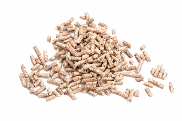 istock Pellets wood isolated on white 1006229474
