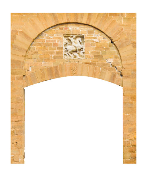 istock Ancient Arc Door Isolated Photo 1006237906