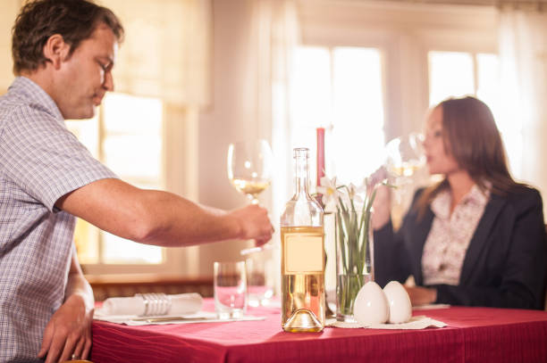 istock Young Couple Having a Romantic Dinner in Restaurant 1006243840