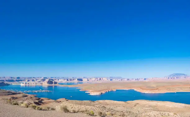 Lake Powell on the Colorado River at Page, Arizona