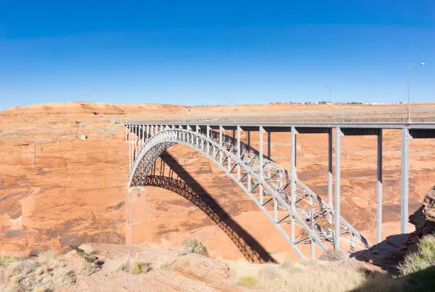 A bridge spanning the Colorado River.