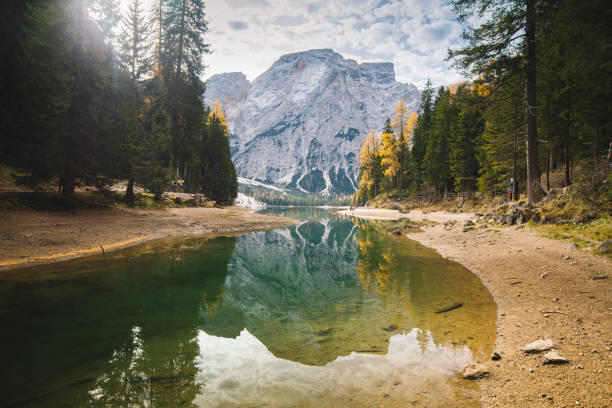 istock Lago di Braies in fall, Dolomites, South Tyrol, Italy 1006268686