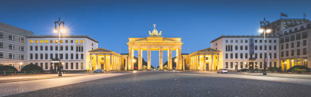 Berlin Brandenburg Gate in twilight, Germany