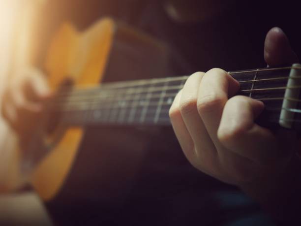 istock close up of hand is playing guitar 1006273888