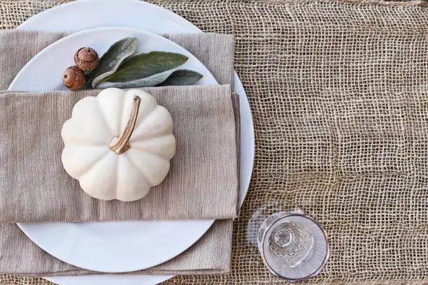 Photo of Above Autumn Place Setting