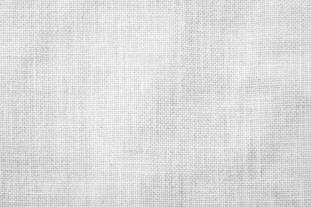 sfondo motivo texture intrecciato sacco dell'assia in grigio chiaro - gauze textile gray textured foto e immagini stock