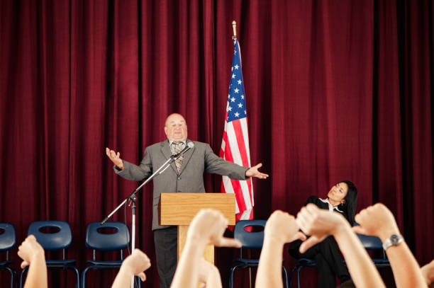istock American politician gets booed during a debate 1006284272