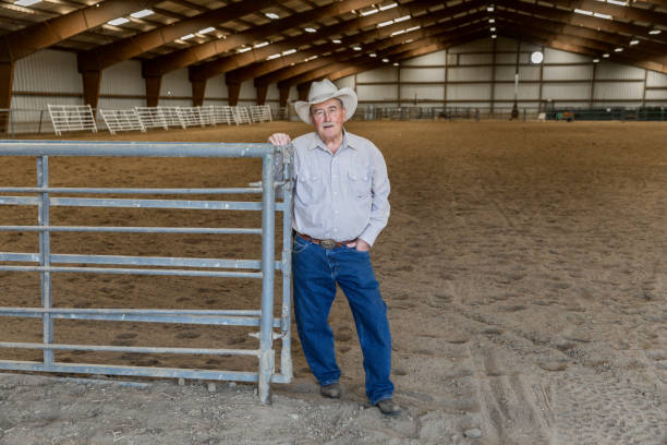 istock Portrait Senior Cowboy Hooligan Indoor Riding Arena 1006298024