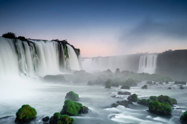 istock Iguassu Falls view from bottom to top 1006322166