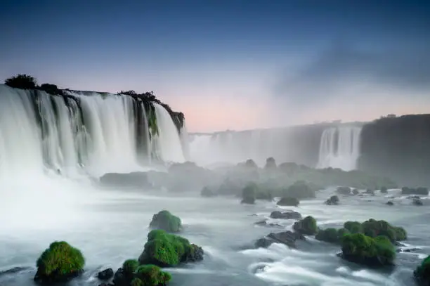 Photo of Iguassu Falls view from bottom to top