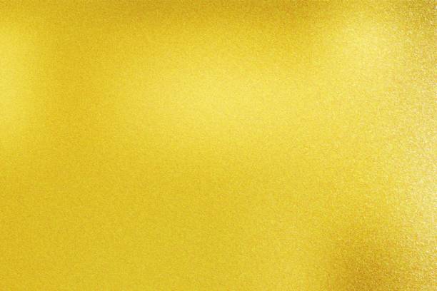 istock Texture of burn marks on gold metal sheet, abstract background 1006322306